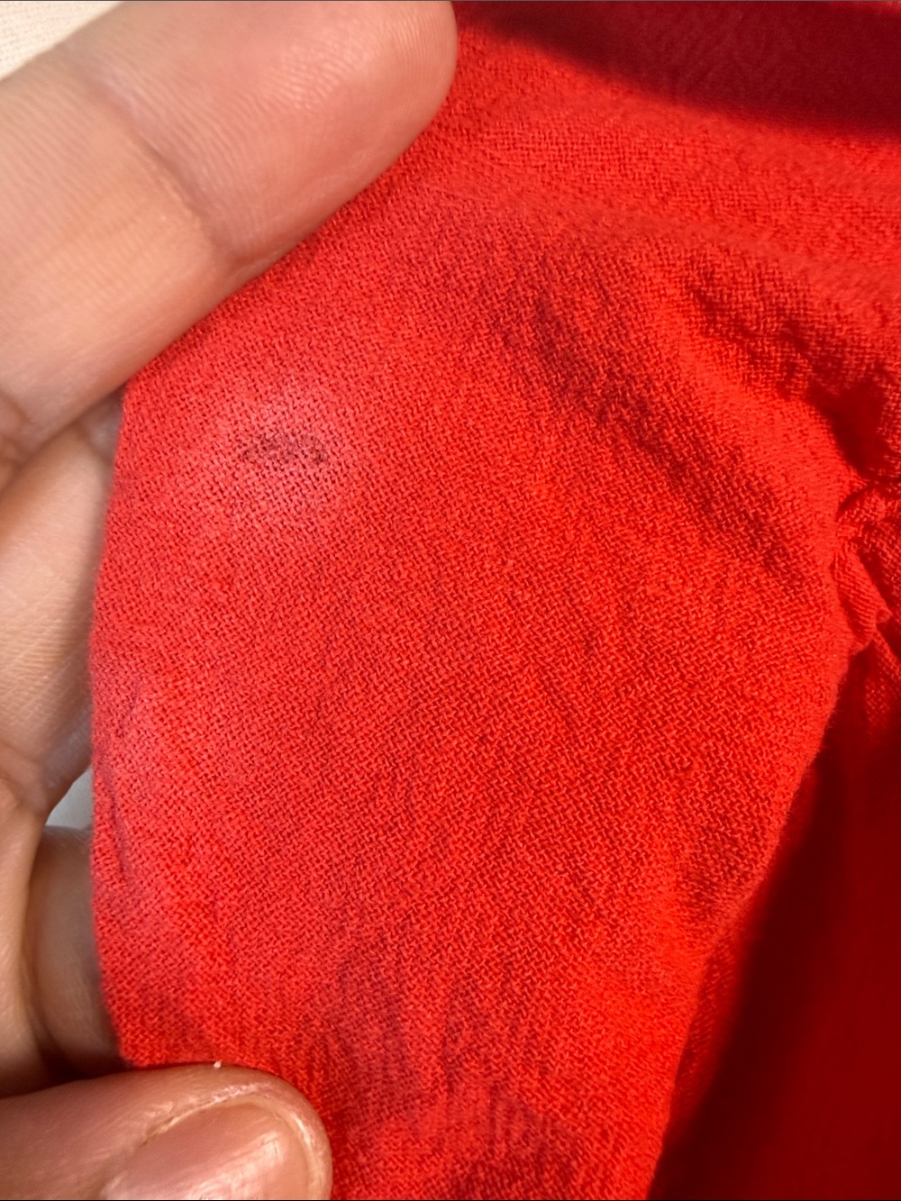 Red Ruffle Off-Shoulder Midi Dress - Picture 6 of 6